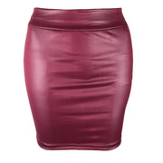 Women Summer Mini Skirts High-waist Slim Fittness Hip Pencil Skirts Vintage Bodycon Skirt Sexy Clubwear Ladies Office Clothing