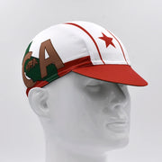 Classic Retro California Cycling Caps for Men and Women, Breathable Quick Dry Bicycle Hats, Bike Caps