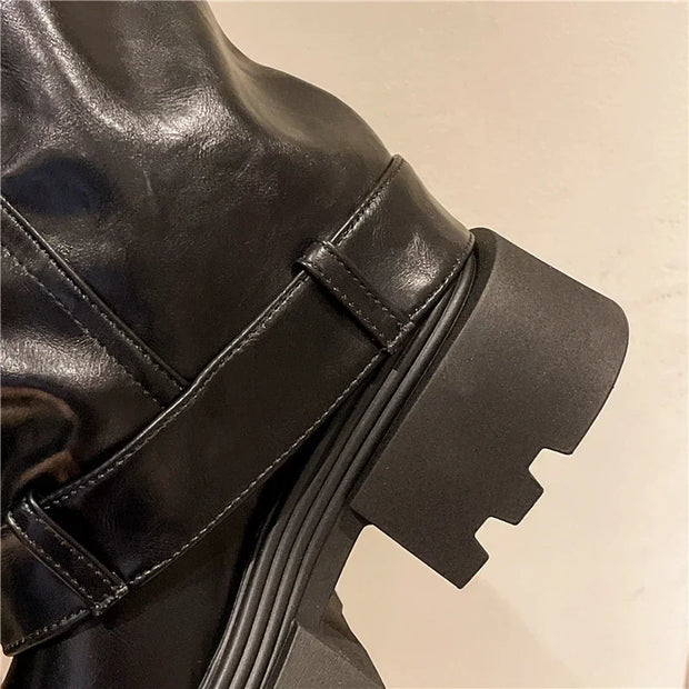 Retro High Western Boots - Bold Streetwear Look