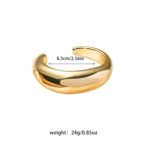 Sculpted Elegance Cuff Bracelets - Modern Statement Jewelry