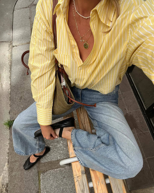 Women's Blouse Multicolored Shirt Office