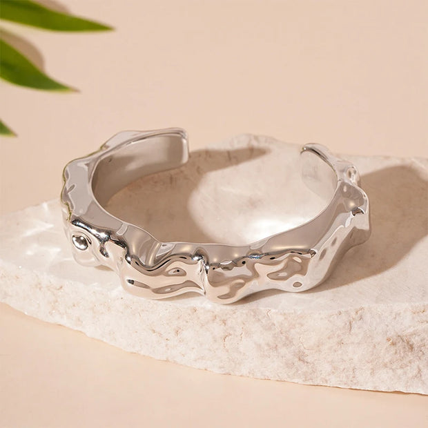 Sculpted Elegance Cuff Bracelets - Modern Statement Jewelry