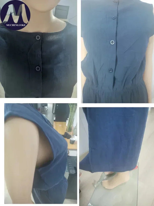 Jumpsuits for Women  Summer Solid Sleeveless