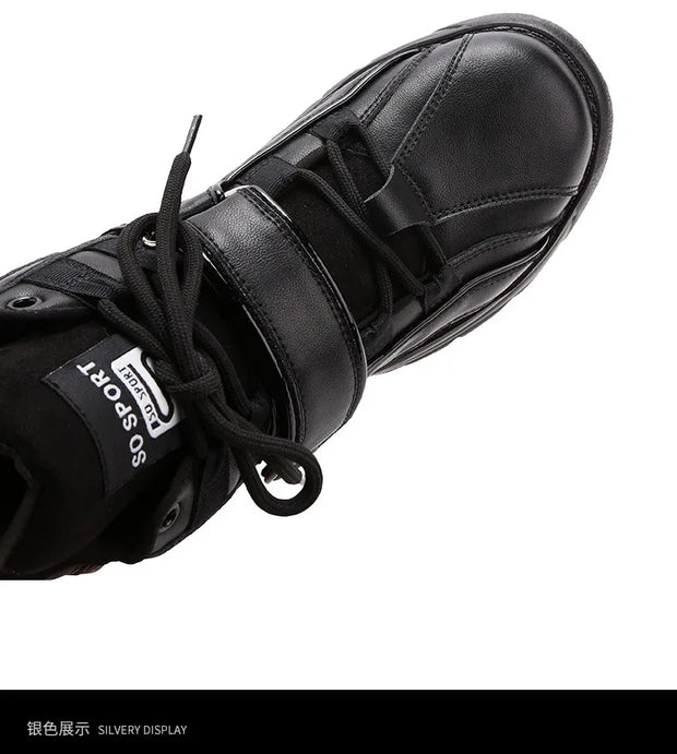 Chunky Platform Sneakers with Hidden Heel Lift