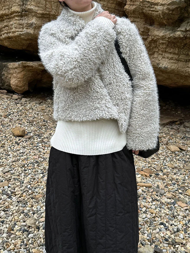 Cloud Nine Furry Lambswool Coat