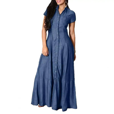 Women Denim Dress Elegant