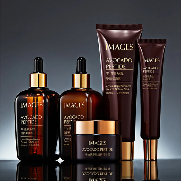 Avocado Peptide 5-Piece Skincare Set - Hydrate, Nourish & Glow