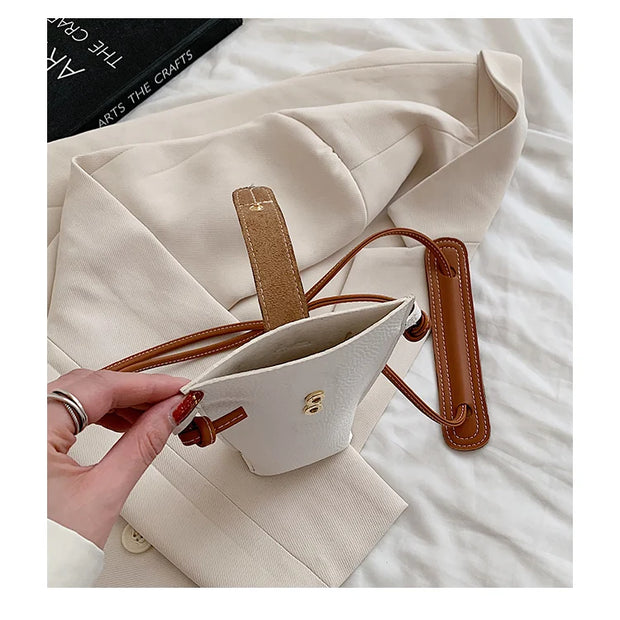 Women's Mobile Phone Bag Female Messenger Shoulder Bags Crossbody Retro PU Leather Bags Mini Handbags New Girls Purse Designer