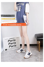 Trendy Luxe Running Sneakers - Neutral Tones