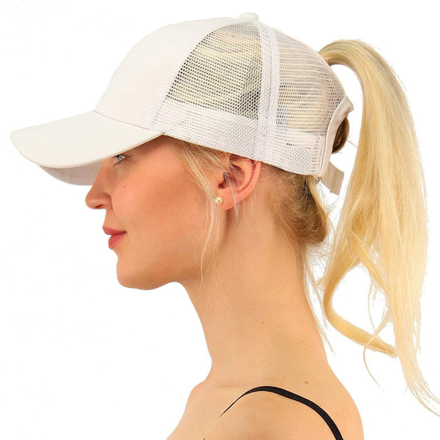 High Ponytail Baseball Cap for Women Spring Summer Sun Hat Running Snapback Hat Messy High Bun Women's Caps Female