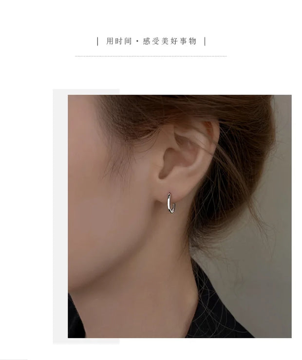 Sterling Silver Minimalist Bohemian Round Ear