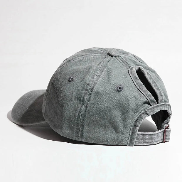 High Ponytail Baseball Cap for Women Spring Summer Sun Hat Running Snapback Hat Messy High Bun Women's Caps Female