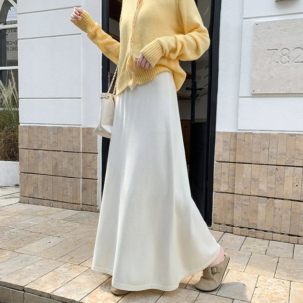 Cozy Knit Maxi Skirt