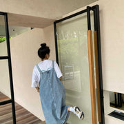 Spring Summer Denim Overall Dress Women