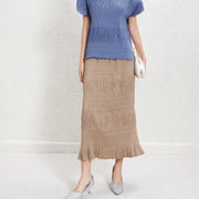 Women's Skirts 2025 Latest Designs Long Skirts for Women Casual Pleated Design High Quality Skirts for Ladies