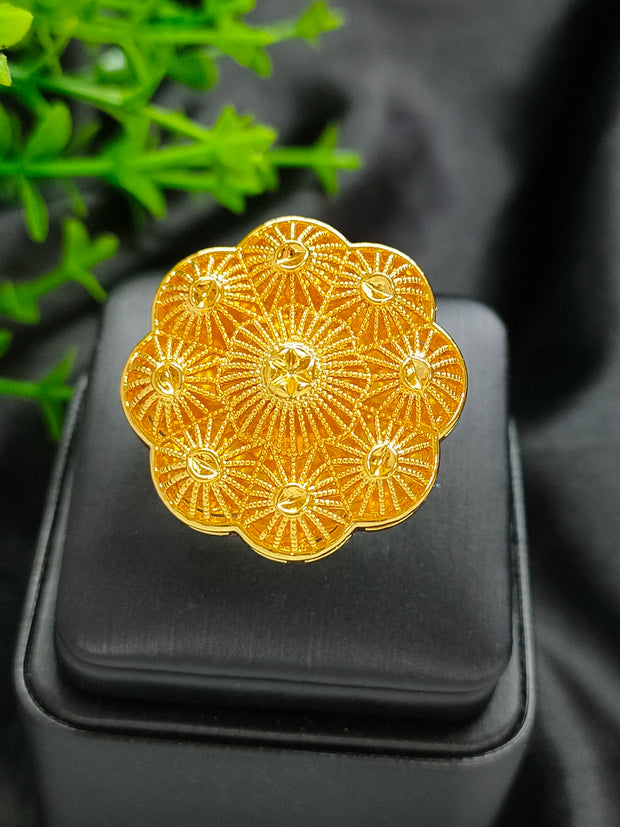 Golden Ring Brazilian Women 24K Gold