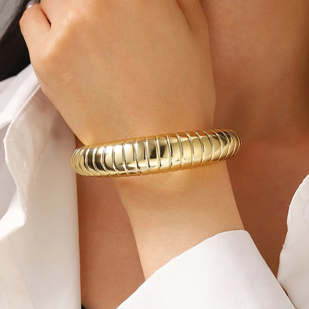 Sculpted Elegance Cuff Bracelets - Modern Statement Jewelry