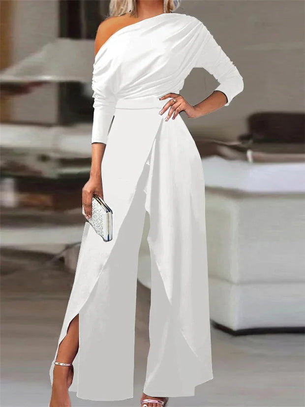 Jumpsuits for Women  Elegant New Fashion Plain Elegant Office Lady