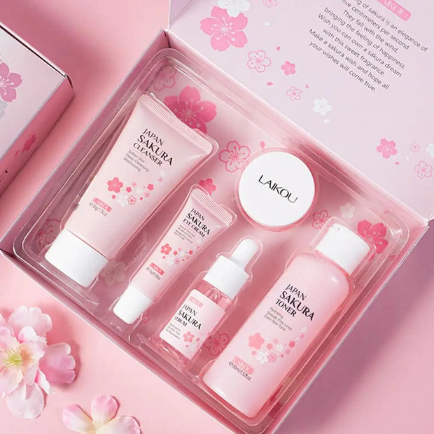 Sakura Skincare Essentials Set - Travel or Gift Pack