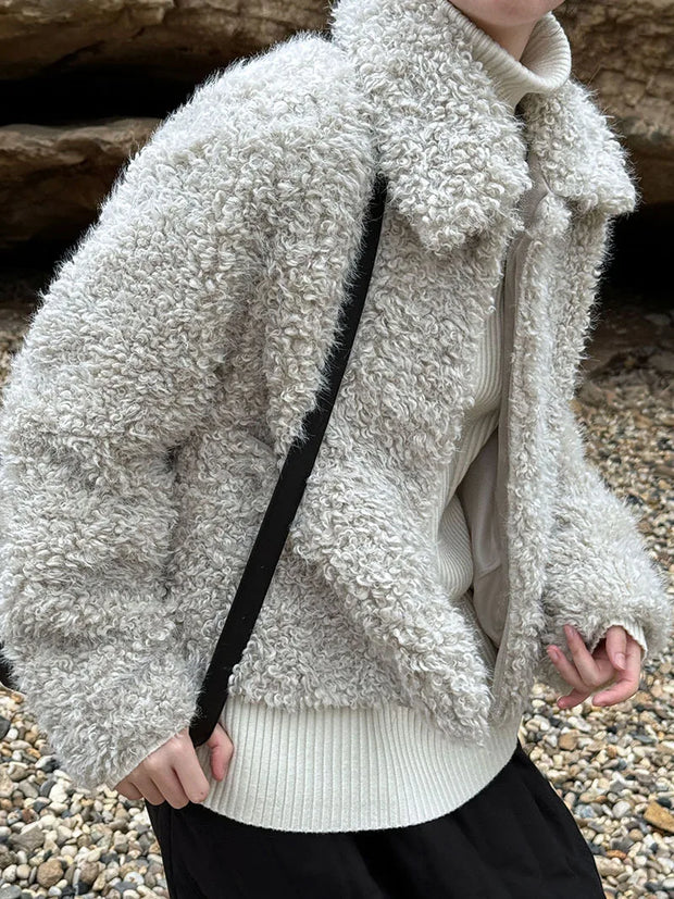 Cloud Nine Furry Lambswool Coat