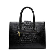 Elegant Croc-Embossed PU Leather Tote