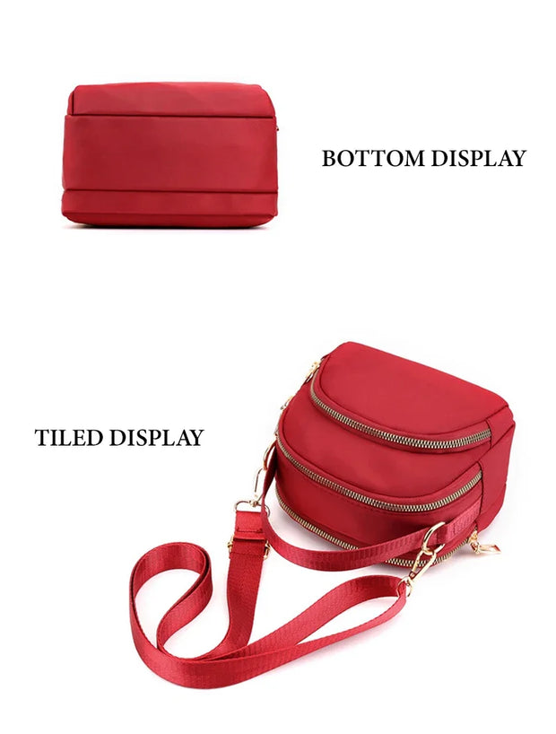 Sleek City & Modern Zip Pocket Crossbody