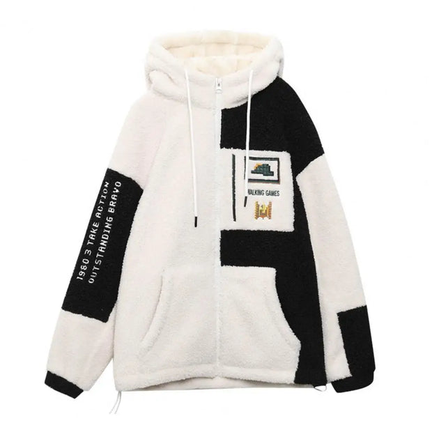 Winter Fashion Women's Coat New Casual Hooded Zipper