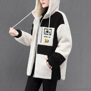 Winter Fashion Women's Coat New Casual Hooded Zipper