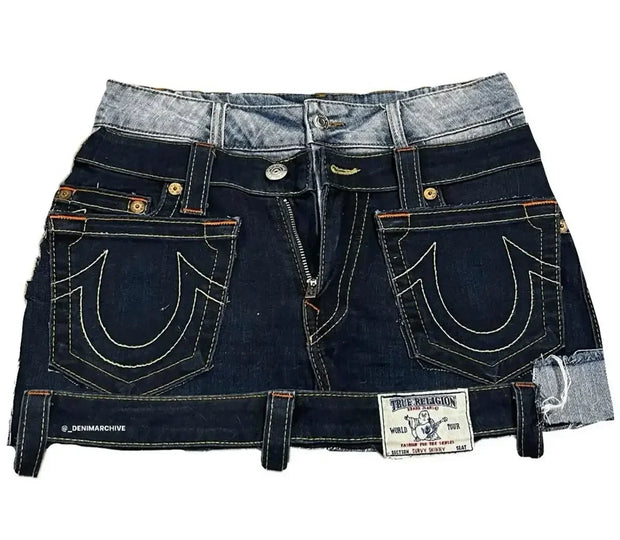 Embroidery Denim Skirts for Women Clothing Street Fashion Hip Hop Sexy Vintage Goth Mini Skirt Casual Harajuku Y2k Skirt