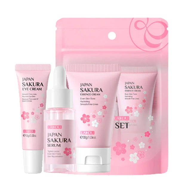 3pcs/set  Vitamin C 24K Golden Sakura Skin Care Sets