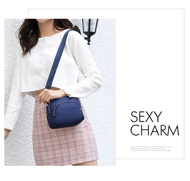 Sleek City & Modern Zip Pocket Crossbody