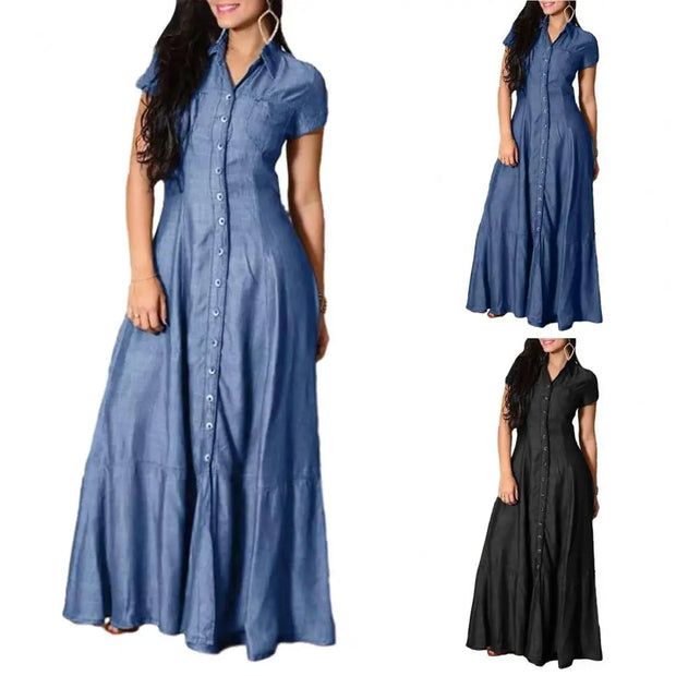 Women Denim Dress Elegant