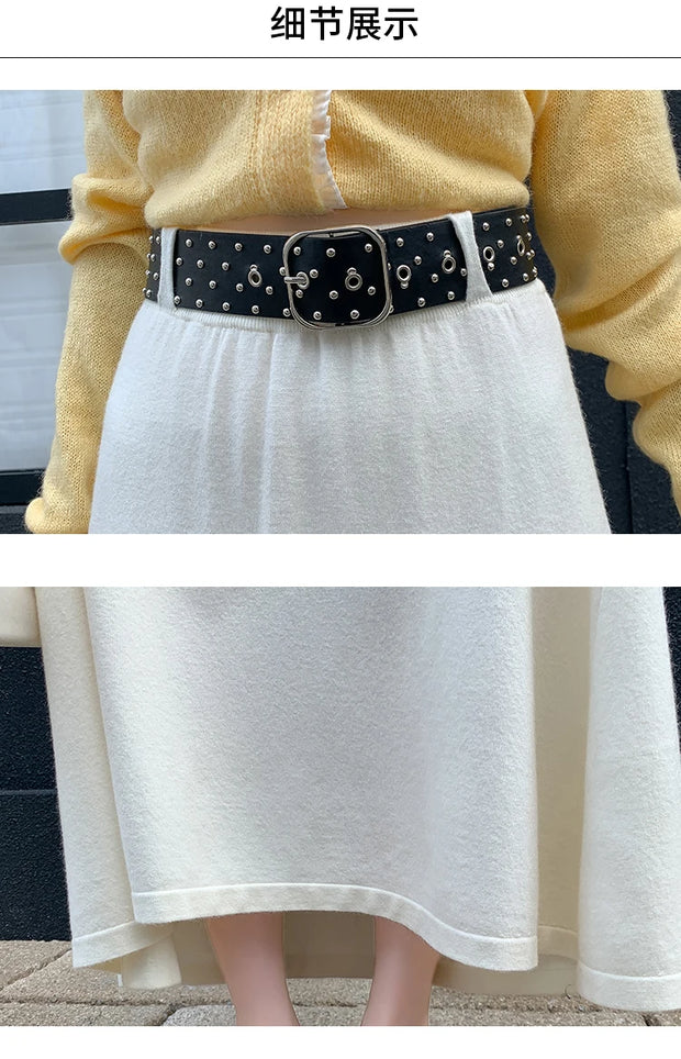 Cozy Knit Maxi Skirt