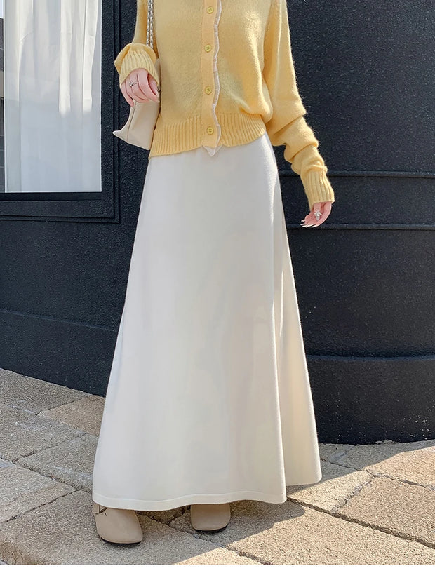 Cozy Knit Maxi Skirt