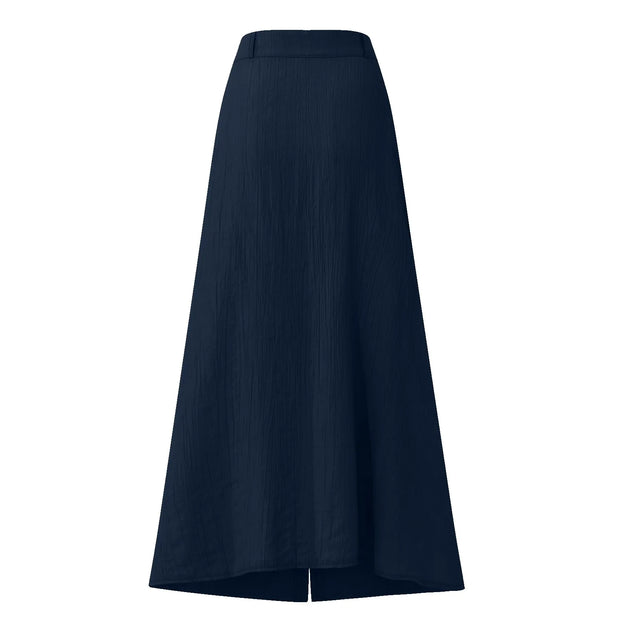 Casual Chic Button-Down Midi Skirt