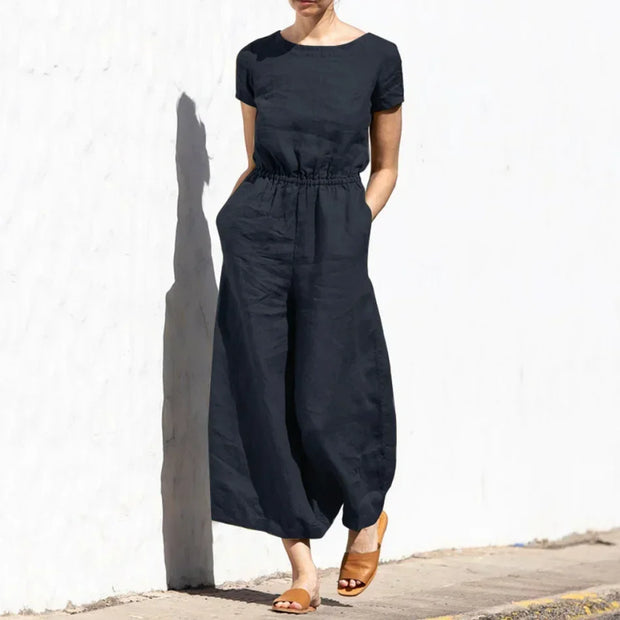 Jumpsuits for Women  Summer Solid Sleeveless