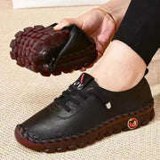 Comfort Leather Walking Sneakers - Everyday Wear
