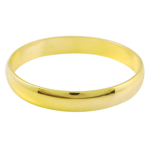 Glossy Gold-Plated Bangle - 24K Inspired Bracelet