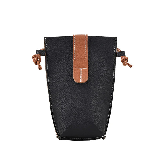 Women's Mobile Phone Bag Female Messenger Shoulder Bags Crossbody Retro PU Leather Bags Mini Handbags New Girls Purse Designer
