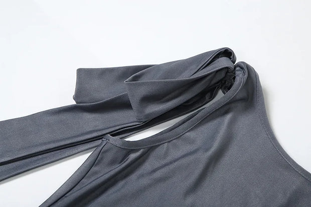 One-Shoulder Slim Fit Jumpsuit
