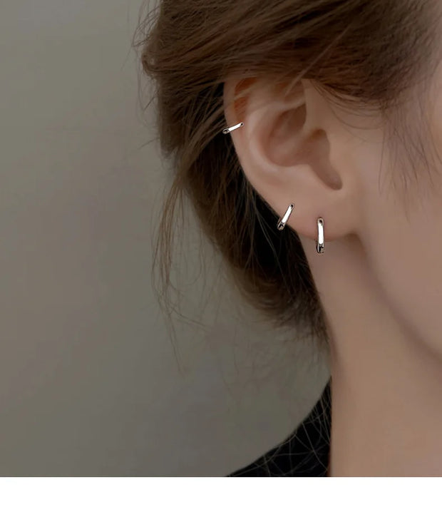 Sterling Silver Minimalist Bohemian Round Ear