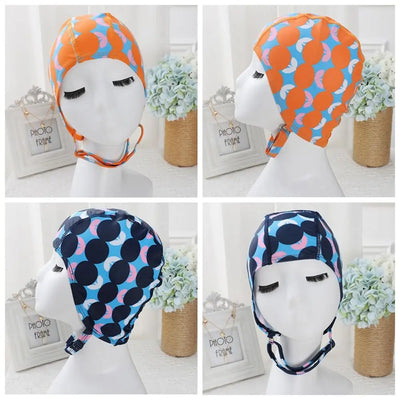 Protect Ears Swimming Cap Women
