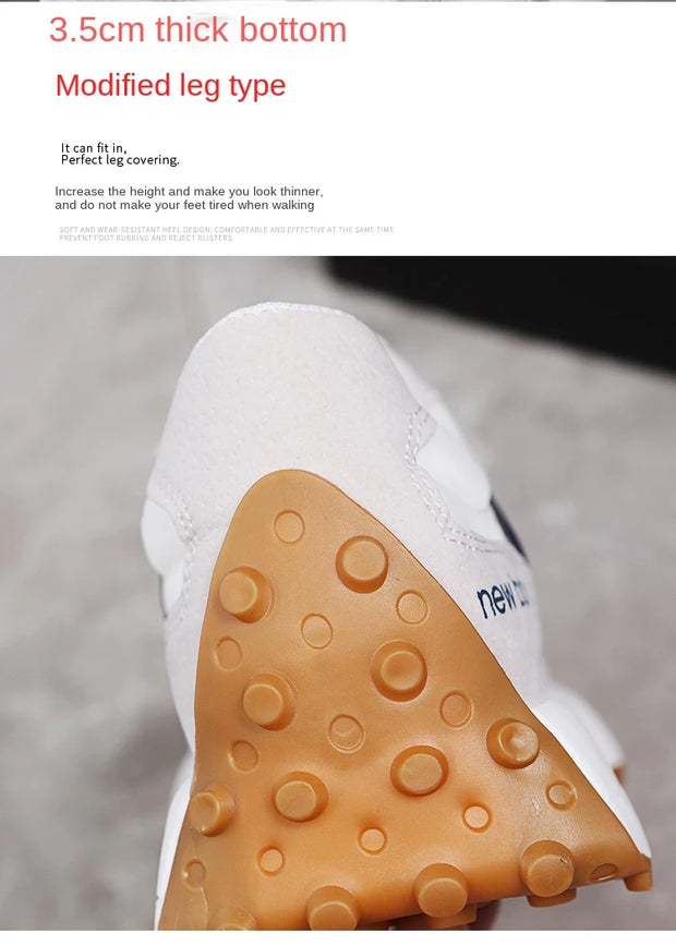 Trendy Luxe Running Sneakers - Neutral Tones