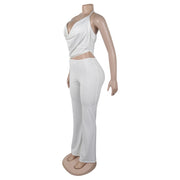 Plunge Neck Belted Jumpsuit