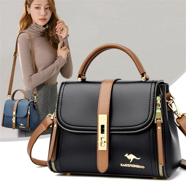 Flip Cover Bilayer Women Purses and Handbags