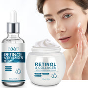 Retinol Cream + Hydrating Serum Collagen Skincare Set