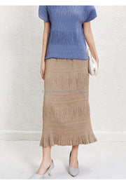 Women's Skirts 2025 Latest Designs Long Skirts for Women Casual Pleated Design High Quality Skirts for Ladies