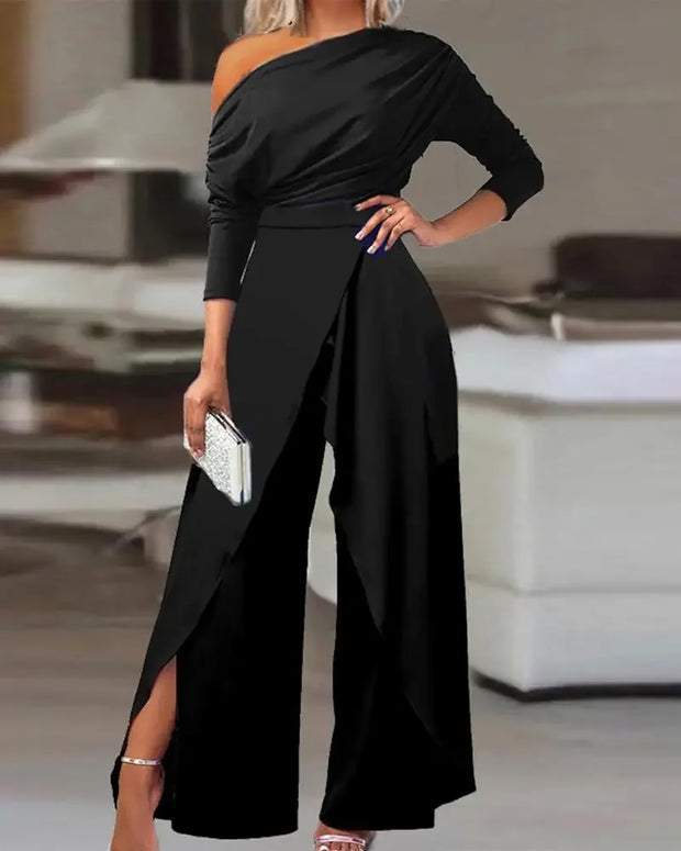 Jumpsuits for Women  Elegant New Fashion Plain Elegant Office Lady