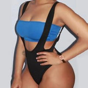 2025Beach vacation one-piece wrap, big V-neck, backless thong, a woman's sexy bathing suit exercise women's wear