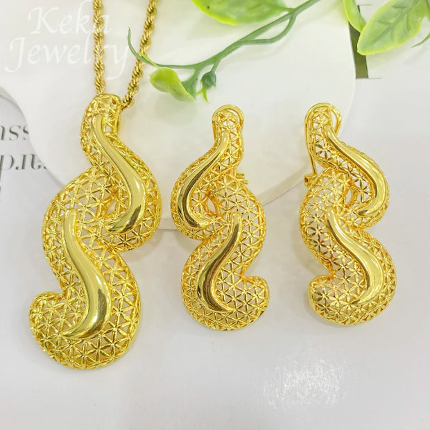 Dubai-Inspired Gold Jewelry Set